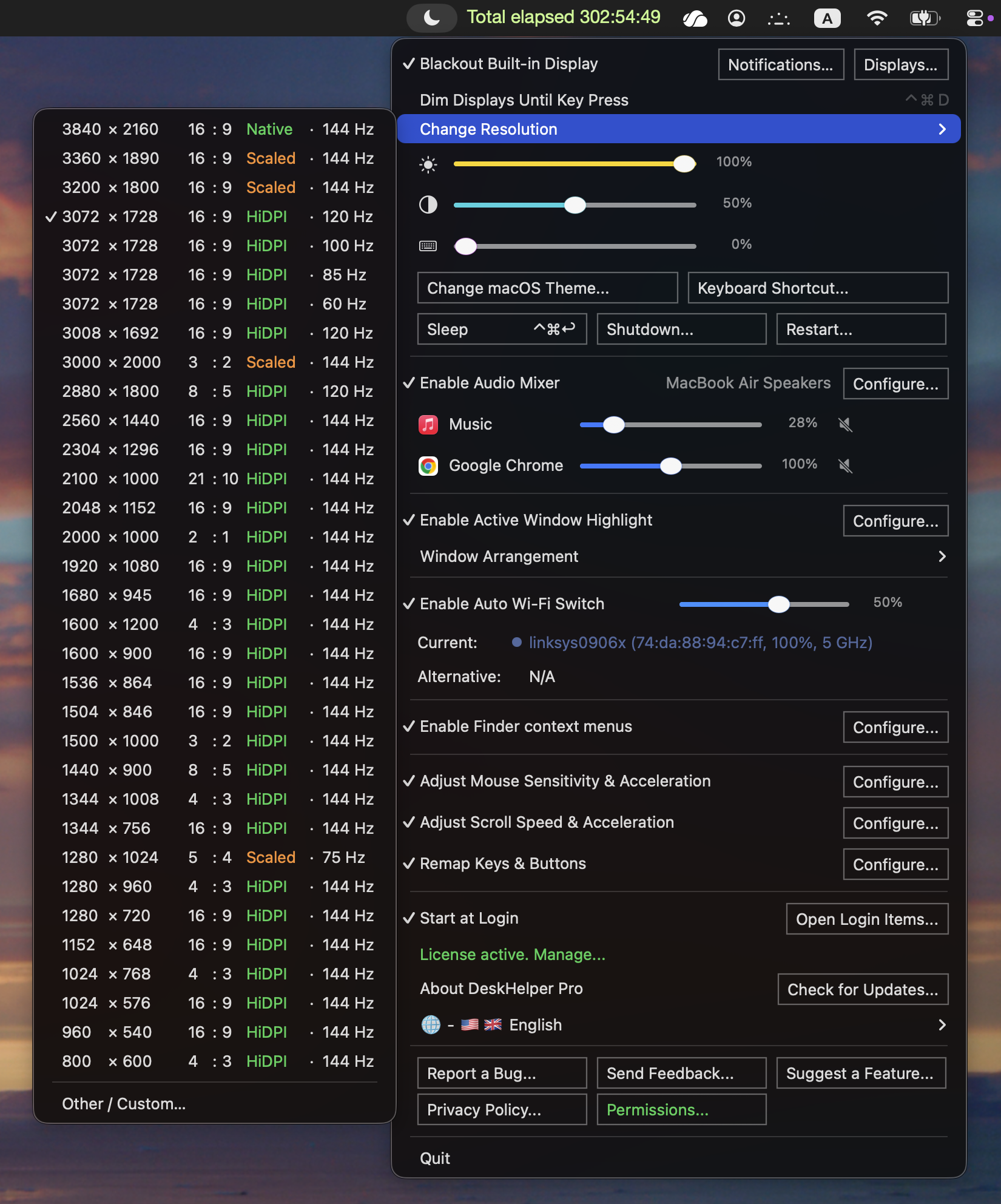 Display modes
