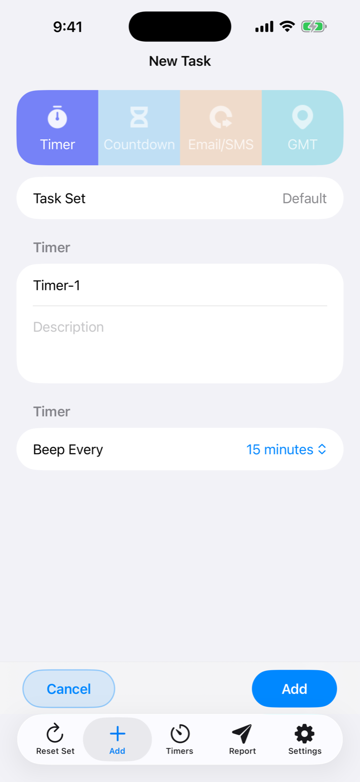 Flexible Timers iPhone screenshot