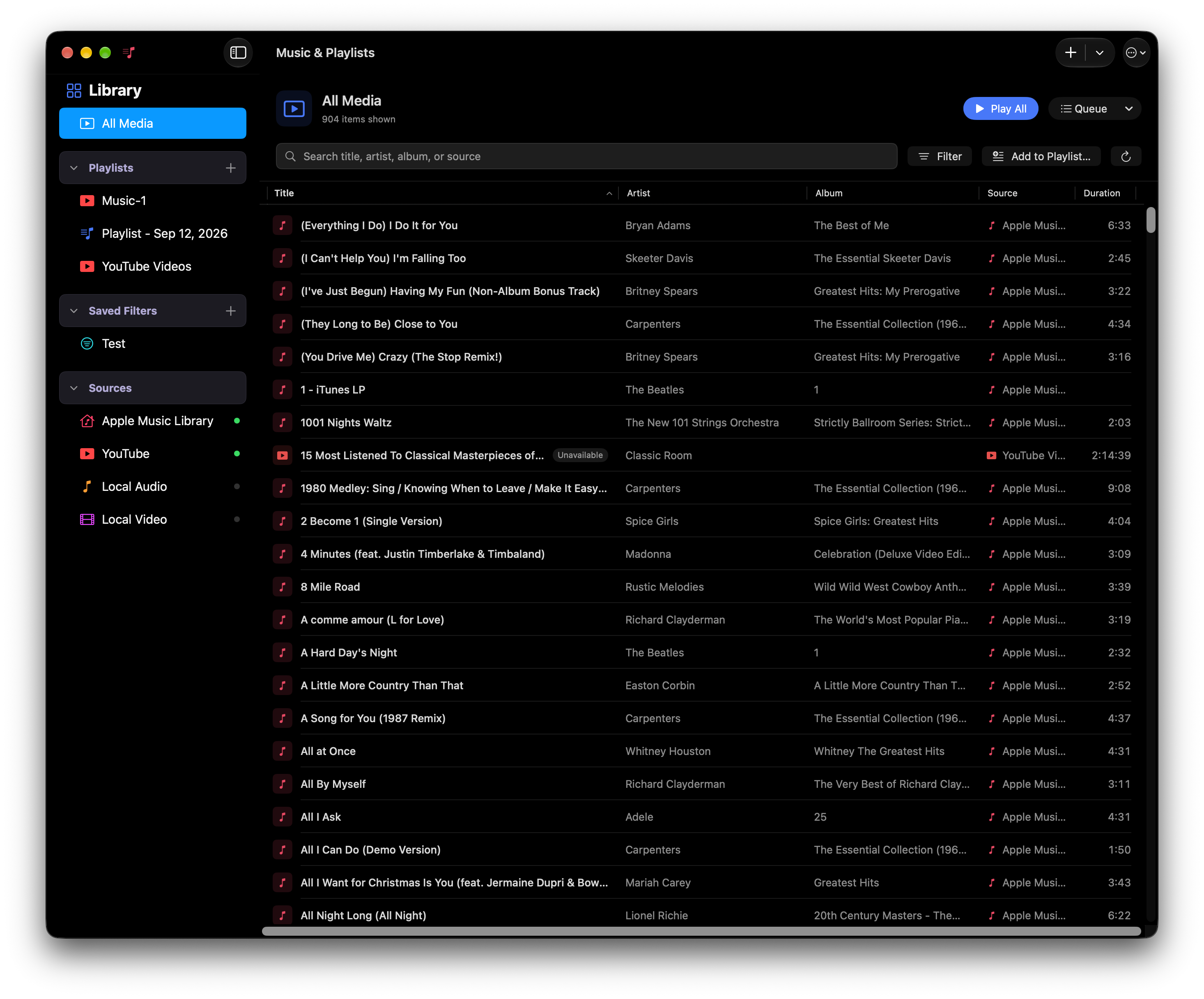 Music & Playlists in Tonale