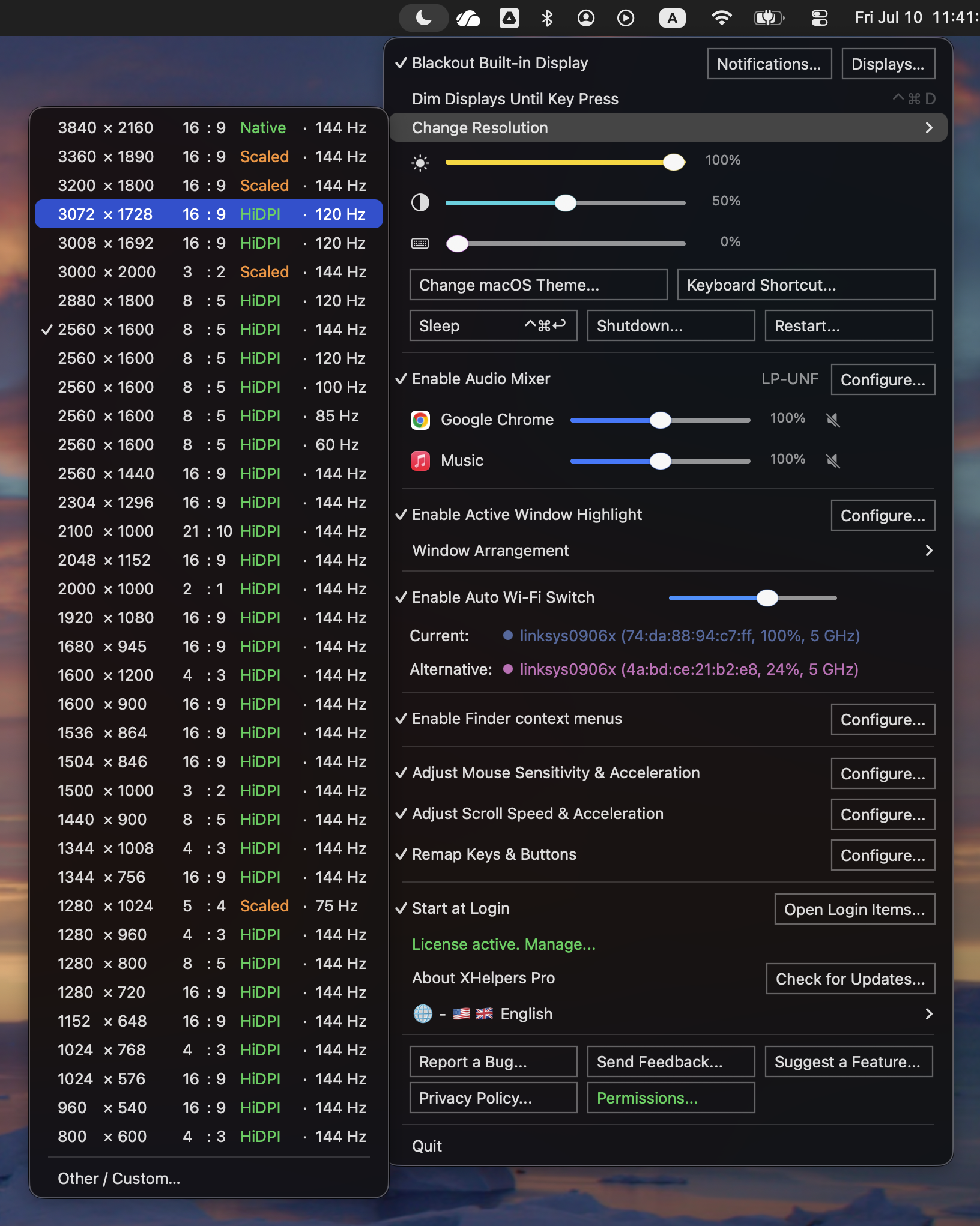 Display modes